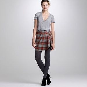 J Crew Fireside Plaid Mini Skirt